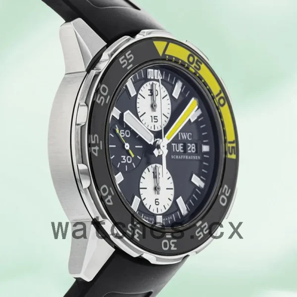 IWC Aquatimer 44mm Men's IW376709 Black Dial - Image 4