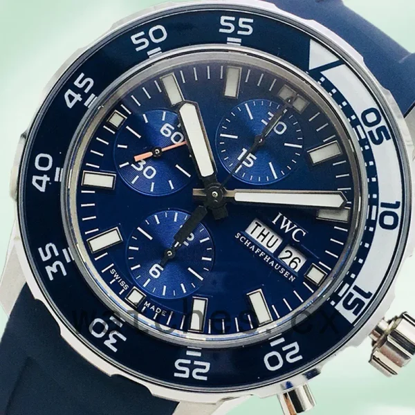 IWC Aquatimer 44mm Men's IW376711 Automatic Blue Dial - Image 3