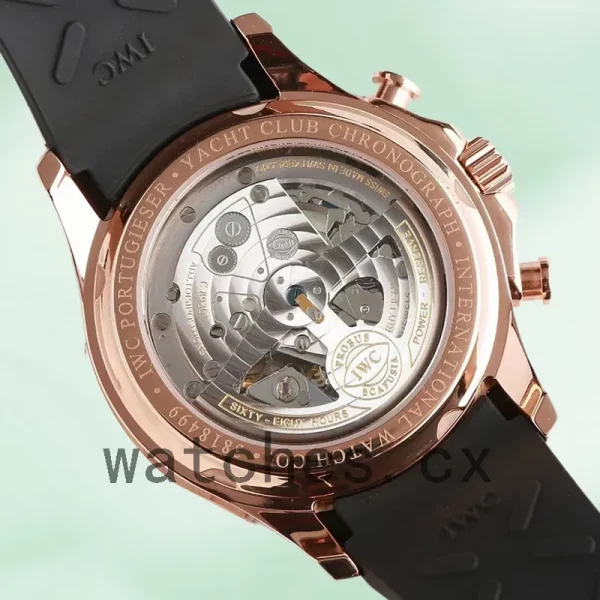 IWC Portuguese Chrono 43mm/40mm IW390209 Men's Grey Dial Rubber Band - Image 3