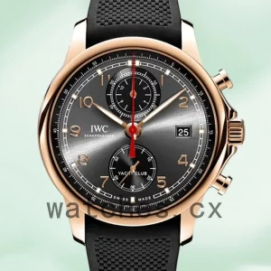 IWC Portuguese Chrono Men's IW390505 43mm/40mm Rose Gold-tone Black Dial