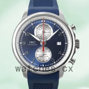 IWC Portuguese Chrono 43mm/40mm Men's IW390507 Rubber Band Silver-tone