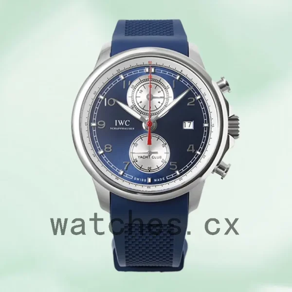 IWC Portuguese Chrono 43mm/40mm Men's IW390507 Rubber Band Silver-tone - Image 2
