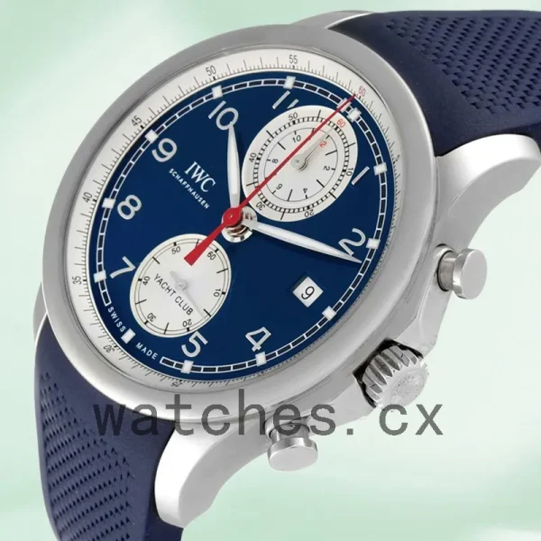 IWC Portuguese Chrono 43mm/40mm Men's IW390507 Rubber Band Silver-tone - Image 3