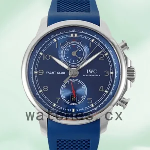 IWC Portuguese Chrono Men's 43mm/40mm IW390701 Silver-tone Rubber Band