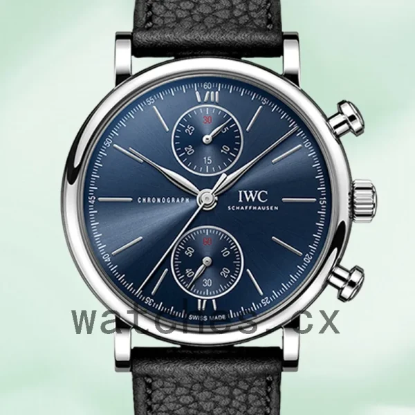 IWC Portofino Chronograph IW391408 Men's 43mm/39mm Blue Dial
