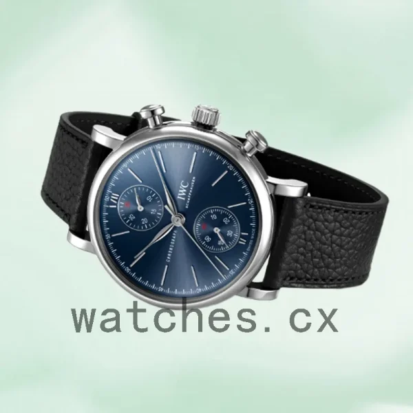 IWC Portofino Chronograph IW391408 Men's 43mm/39mm Blue Dial - Image 4