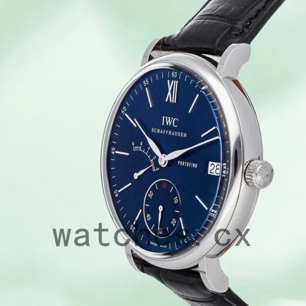 IWC Portofino Men's 43mm/40mm IW510106 Leather Strap - Image 3