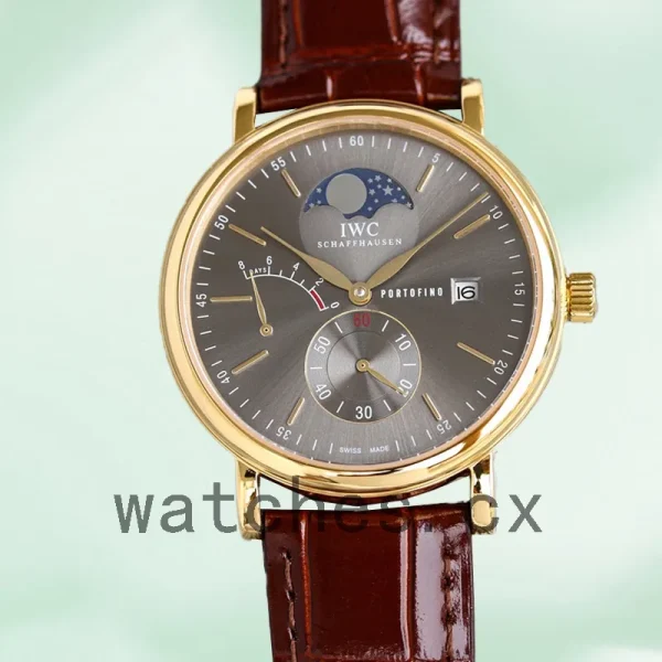 IWC Portofino 40mm Men's IW516403 Automatic Leather Strap - Image 3