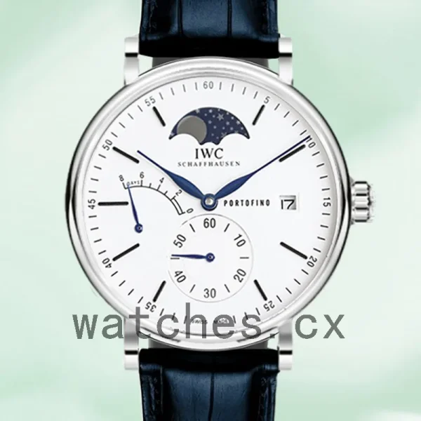 IWC Portofino Men's IW516406 43mm/40mm Silver-tone Leather Strap