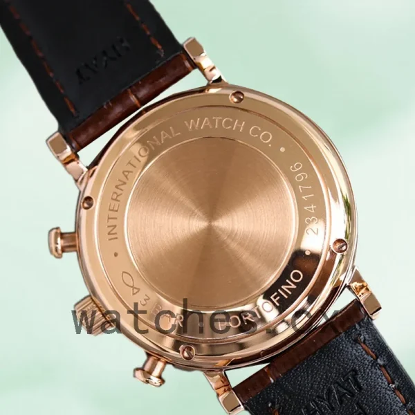 IWC Portofino Chronograph Men's PortofinoWSR-001 43mm/39mm Automatic Leather Strap - Image 4