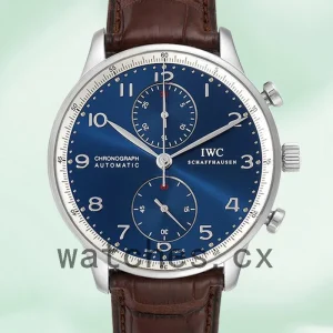 IWC Portuguese Chrono 42mm IW371432 Men's Leather Strap
