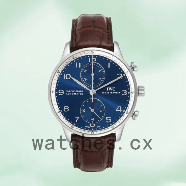 IWC Portuguese Chrono 42mm IW371432 Men's Leather Strap - Image 2