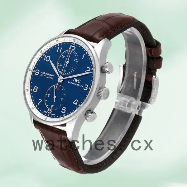 IWC Portuguese Chrono 42mm IW371432 Men's Leather Strap - Image 3