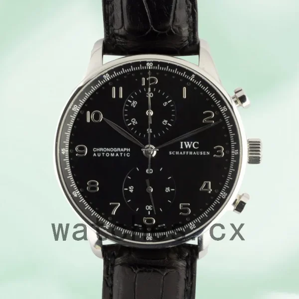 IWC Portuguese Chrono 42mm IW371438 Men's Silver-tone Black Dial - Image 2