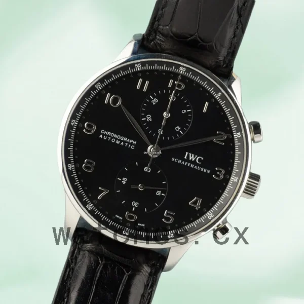 IWC Portuguese Chrono 42mm IW371438 Men's Silver-tone Black Dial - Image 3