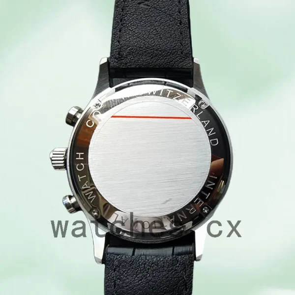 IWC Portuguese Chrono 42mm IW371438 Men's Silver-tone Black Dial - Image 4