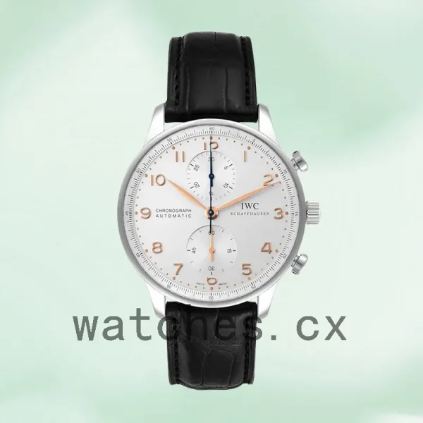 IWC Portuguese Chrono Men's 43mm IW371445 White Dial - Image 2