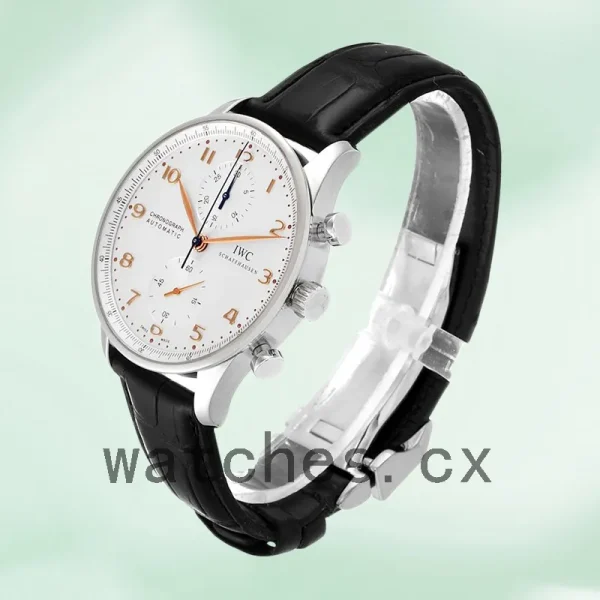 IWC Portuguese Chrono Men's 43mm IW371445 White Dial - Image 3