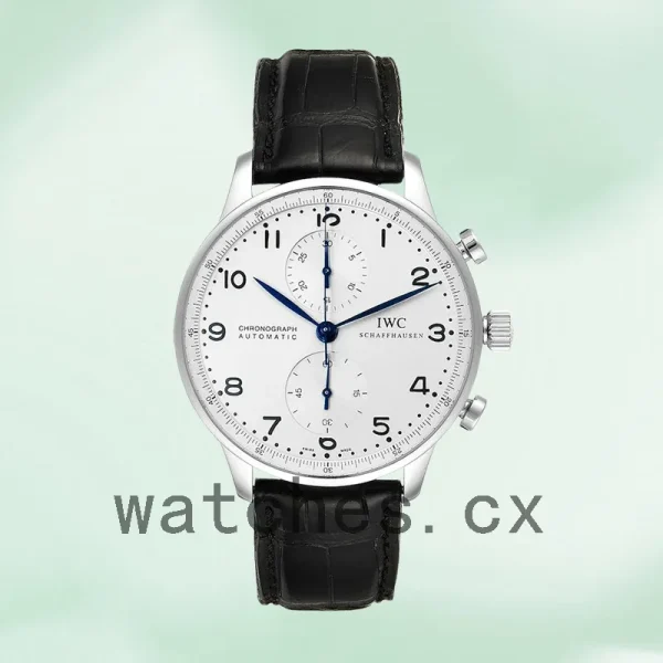 IWC Portuguese Chrono IW371446 Men's 42mm Leather Strap Automatic - Image 2