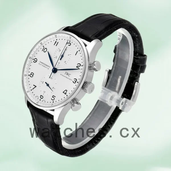 IWC Portuguese Chrono IW371446 Men's 42mm Leather Strap Automatic - Image 3