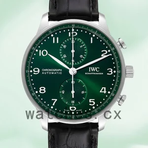 IWC Portuguese Chrono 42mm Men's IW371615 Green Dial