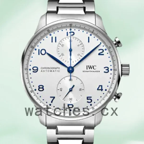 IWC Portuguese Chrono Men's 43mm IW371617 Bracelet White Dial