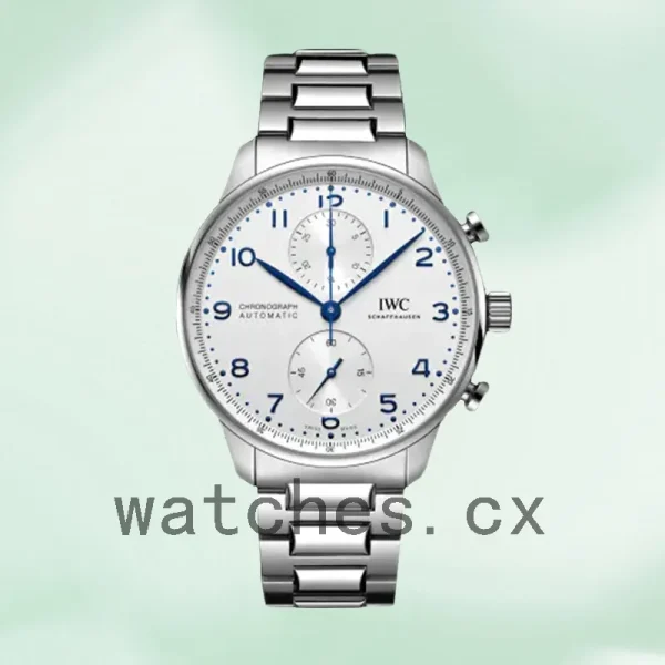 IWC Portuguese Chrono Men's 43mm IW371617 Bracelet White Dial - Image 2