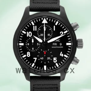 IWC Pilots Chrono 43mm IW389101 Men's Black Dial