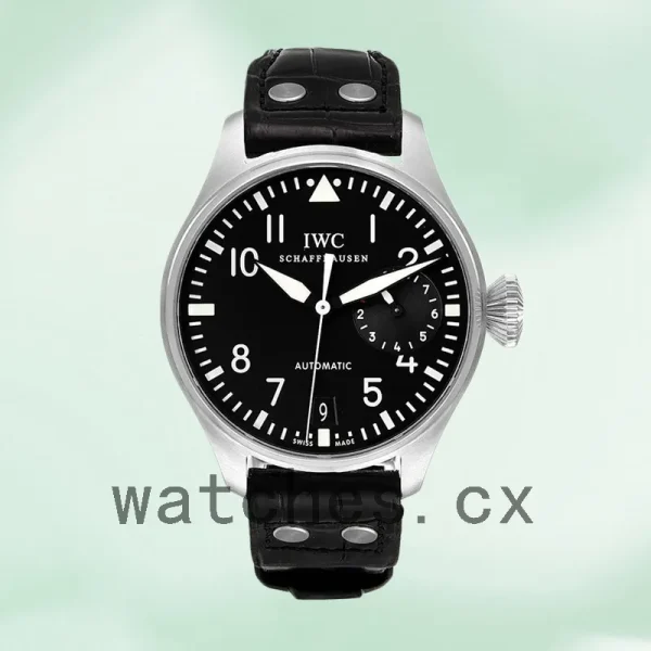 IWC Pilot 43mm Men's IW500401 Black Dial Silver-tone - Image 2