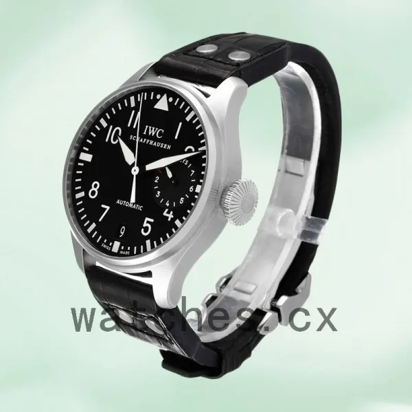 IWC Pilot 43mm Men's IW500401 Black Dial Silver-tone - Image 3