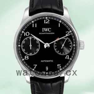 IWC Portuguese Automatic IW500703 Men's 42mm Black Dial