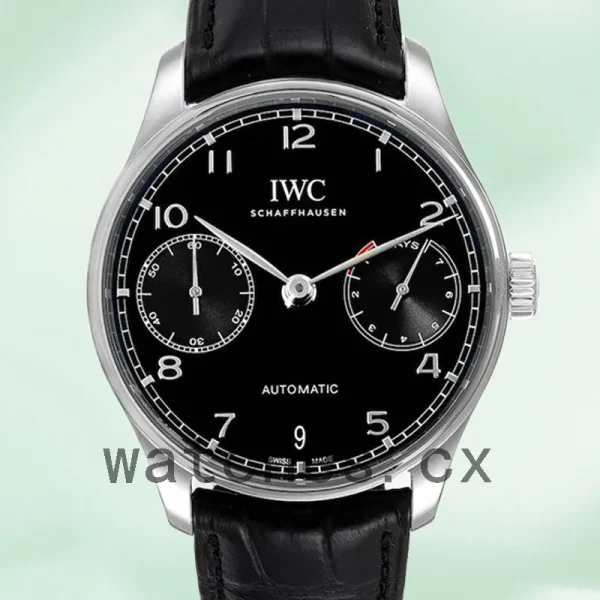 IWC Portuguese Automatic IW500703 Men's 42mm Black Dial