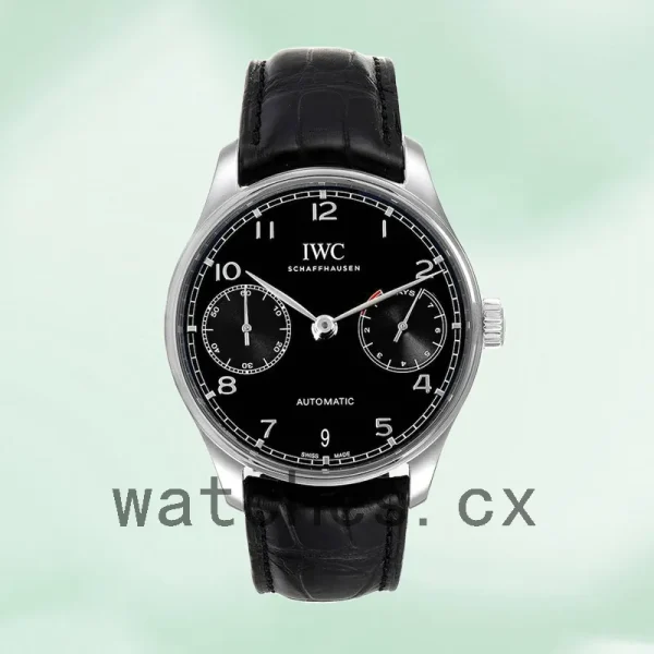 IWC Portuguese Automatic IW500703 Men's 42mm Black Dial - Image 2