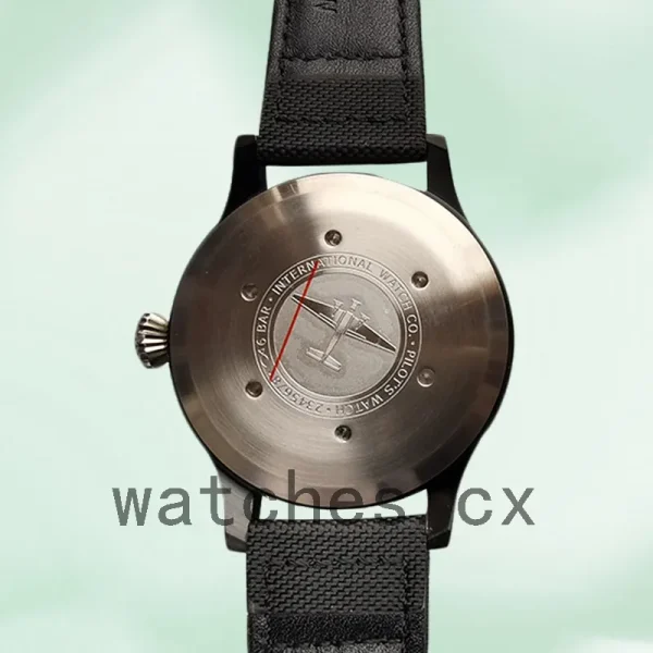 IWC Big Pilots IW501901 Men's 43mm Canvas Strap - Image 4