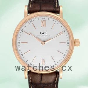 IWC Portofino Manual Men's 41mm IW511101 Leather Strap White Dial
