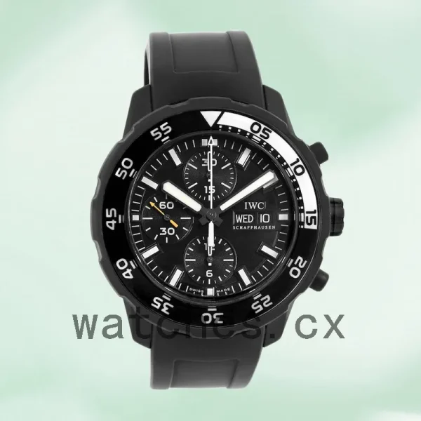 IWC Aquatimer Men's 45mm IWC376705 Black Dial Black-tone - Image 2
