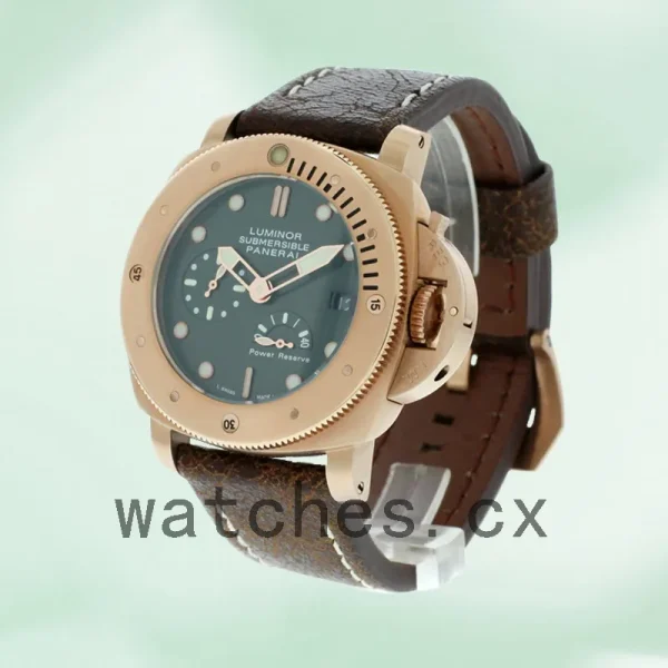 Panerai Luminor Submersible Men's 47mm PAM00507 Leather Strap Automatic - Image 3