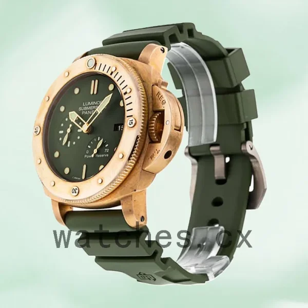 Panerai Luminor Submersible PAM00507 47mm Men's Automatic Green Dial - Image 3