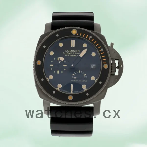 Panerai Luminor Submersible Luminor001 Men's 47mm Rubber Band Black-tone - Image 2