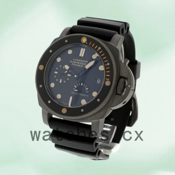 Panerai Luminor Submersible Luminor001 Men's 47mm Rubber Band Black-tone - Image 3