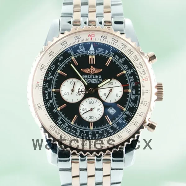Breitling Navitimer Men's 46mm NavitimerBK017 Bracelet Black Dial
