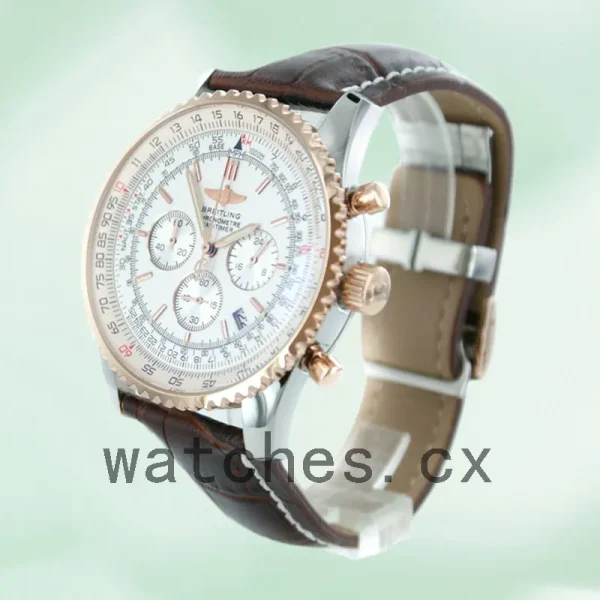 Breitling Navitimer NavitimerW018 Men's 46mm Rose Gold-tone White Dial - Image 3