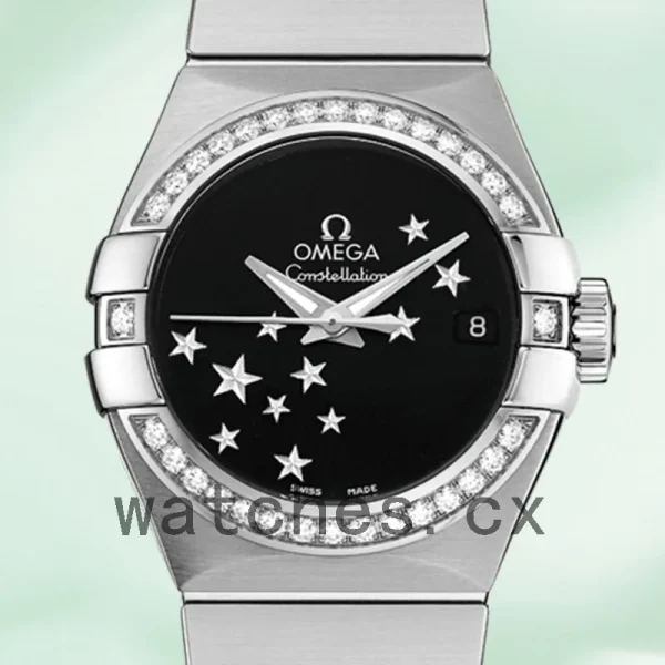 Omega Constellation 27mm Ladies 123.15.27.20.01.001 Black Dial