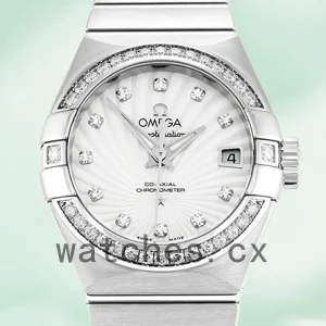 Omega Constellation 28mm 123.15.27.20.55.001 Ladies Automatic White Dial