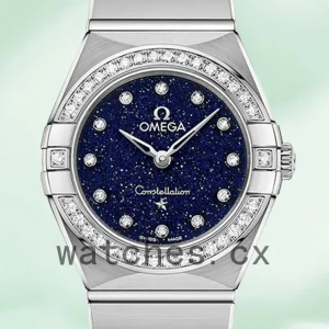 Omega Constellation 131.15.25.60.53.001 Ladies 27mm Blue Dial Quartz