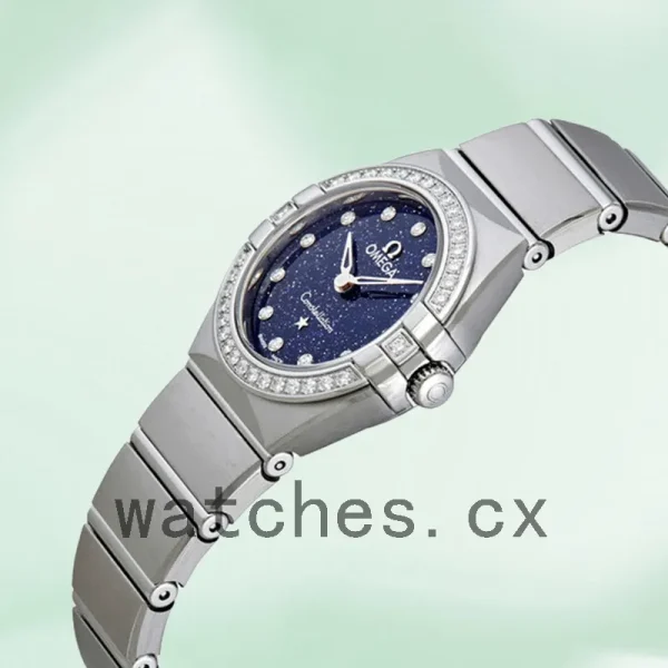 Omega Constellation 131.15.25.60.53.001 Ladies 27mm Blue Dial Quartz - Image 3
