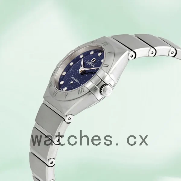 Omega Constellation 131.15.25.60.53.001 Ladies 27mm Blue Dial Quartz - Image 4