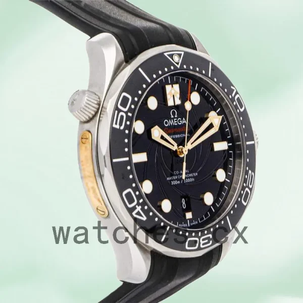 Omega Seamaster 210.22.42.20.01.004 Men 41mm Silver-tone Rubber Band - Image 4