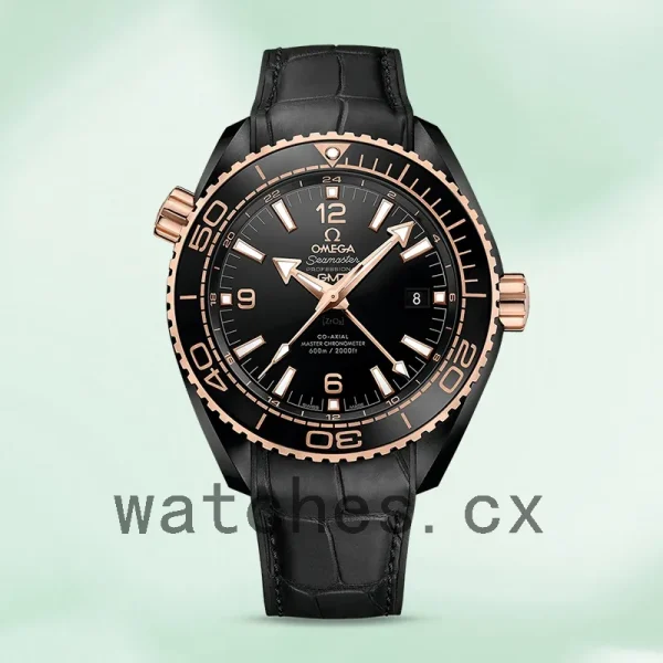 Omega Seamaster Men 45mm 215.63.46.22.01.001 Black-tone Leather Strap - Image 2