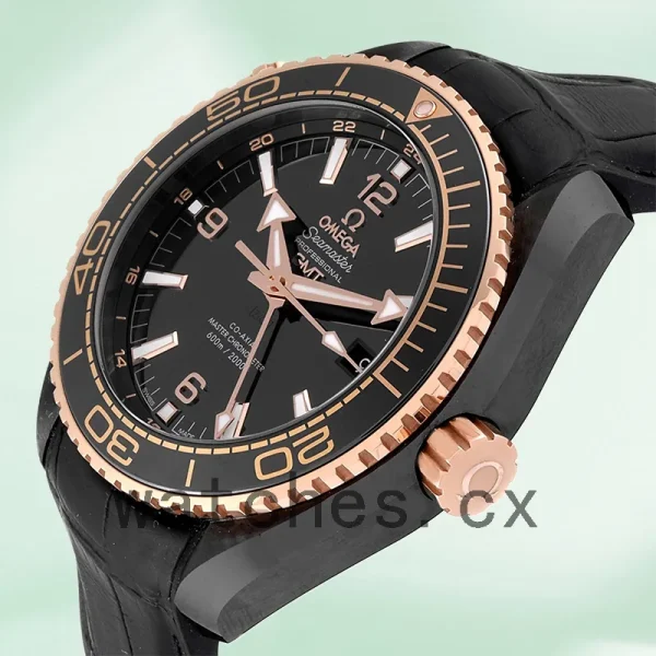 Omega Seamaster Men 45mm 215.63.46.22.01.001 Black-tone Leather Strap - Image 3